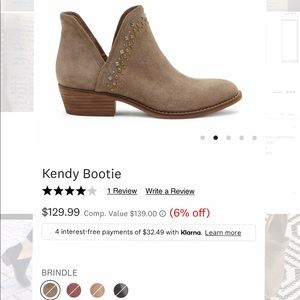 Lucky Brand Kendy Brindle Studded Booties 8.5